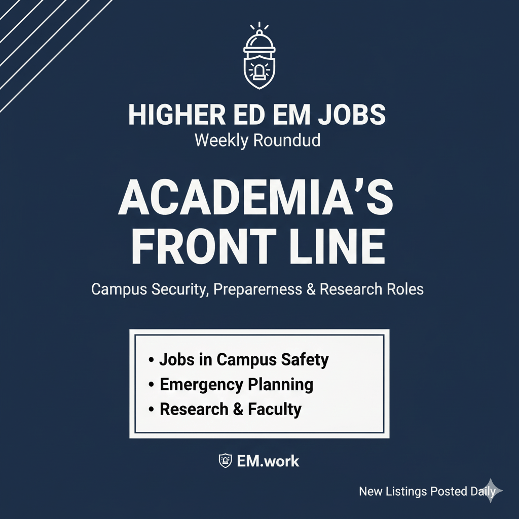 Higher ED EM jobs Round Up